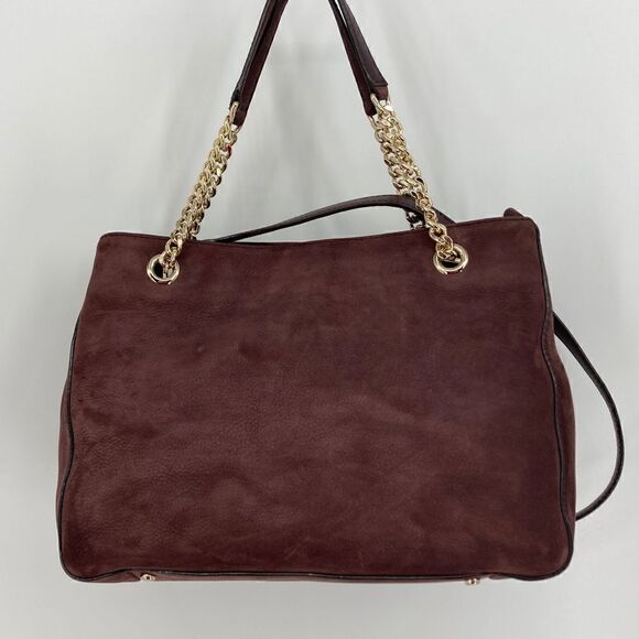 Kate Spade New York  Bordeaux Cown Hide Leather Shoulderbag Handbag - Picture 2 of 13